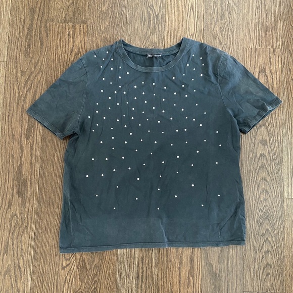 Zara Tops - Zara Embellished Tee